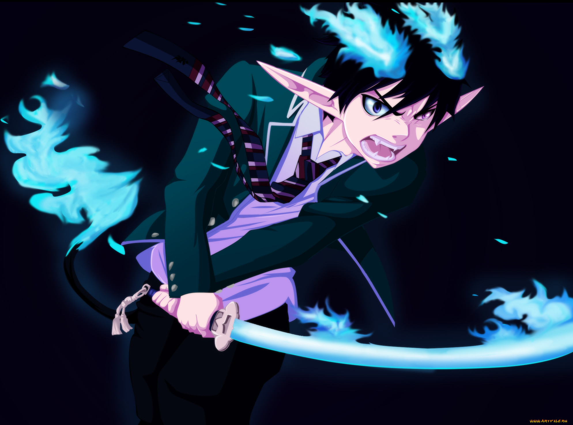 okumura, rin, , ao, no, exorcist